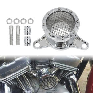 Motorcycle Chrome Velocity Stack Air Filter Aluminum Intake Air Cleaner For Harley Sportster XL 1200 Forty-Eight 883 SuperLow