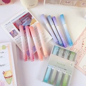 1 SET ISI 4 HIGHLIGHTER GRADUASI WARNA SOFT LEMBUT AESTHETIC STABILO/ 1 SET STABILLO SKETCH MARKER ART PAINTING