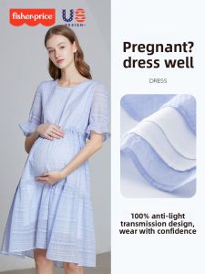fisherprice | Summer Pregnant Womens Cotton Dress Petite
