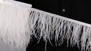 10M Ostrich Feather Trim Fringe 8-10cm Feather Ribbon for Dress Costume Crafts Wedding Party Stage Photography Decor Accessories