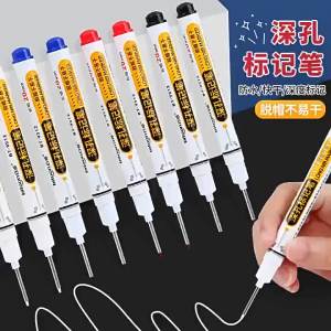 Bút Đánh Dấu Đầu Dài Lỗ Sâu 20mm 1/20 Chiếc Chống Nước Đa Năng Kim Loại Dùng Để Đục Lỗ Trên Gỗ Trang Trí Phòng Tắm