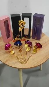 1pc Eternal Golden Rose Gift Box for Valentine S Day Lasting Keepsake Present for Girlfriend Wife Anniversary Flowers
