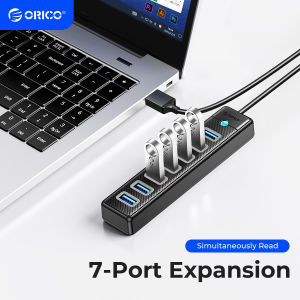 ORICO | ORICO USB 3.0 HUB 7ports Splitter High-Speed Transmission Type C HUB laptop Expansion Computer Computer Accessories