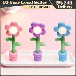 Dollhouse Miniature LED Night Light Floor Lamp Cute Flower Shape Mini Desk Lamp Home Lighting Model Doll House Accessories