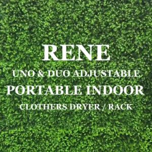 Rene Uno & Duo Adjustable Stable & Solid Portable Indoor Clothes DryerClothes Dryer Rack (Hanging Rack) (Made in Taiwan)