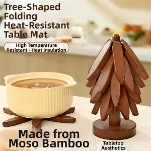 YOULE | Heat-Resistant Pad Wooden Creative Folding