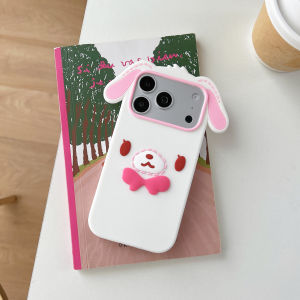 EOENKK | INS Cartoon 3D Dessert Bunny Phone Case For iPhone 13 14 15 16 17 Pro Max 16 17 Pro Soft Silicone Shockproof Girly Phone Cover
