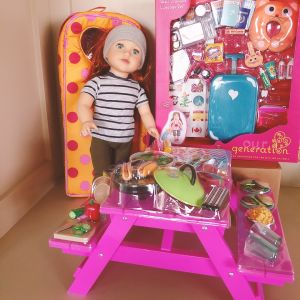 Bộ Đồ Chơi Dã Ngoại Phụ Kiện Búp Bê 18 Inch