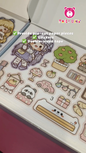 DIY 3D QUIETBOOK CUTE GIRL CRAFT KIDS PLAY GFT00227