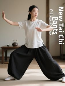 WUYINXIANG | Flax Thin Loose Practice Pants for Women