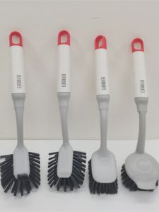 Bàn Chải Rửa Bát Không Gỉ Tay Cầm Dài Không Gây Hư Hại Cho Nồi Dụng Cụ Nhà Bếp Dụng Cụ Vệ Sinh Nhà Cửa Dụng Cụ Vệ Sinh