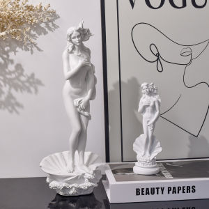 19cm/36cm Aphrodite Sculpture Greek Godness Venus Statue Desktop Bookshelf Decoration Objects Home Room Office Decor Accent