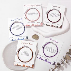 Fashionable Vintage Design Small Batch Sale 3mm Artificial Crystal Fine Beads Bracelet for Best Friend Hand Chain Jewelry