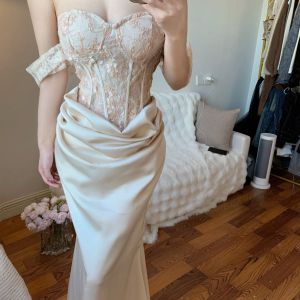 CHANGTONG | High-End Sophisticated Strapless Mermaid Fitted Skirt