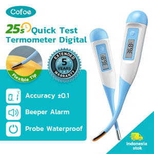 Cofoe Thermometer Suhu Badan Panas/ Anak Termometer Pengukur Suhu Bayi Dan Dewasa/ Body Digital ChildrenS Thermometer/ Pengukur Suhu Untuk Anal Ketiak Oral