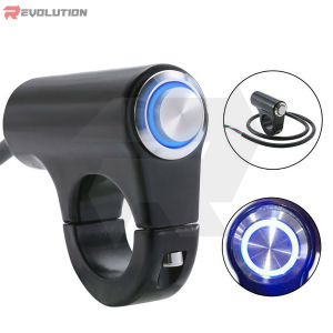 MSM-9553 Alloy Handlebar 3 wire switch with LED Light Clamp on off Motorcycle