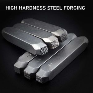 DIY Metal Stamping Punch Set Wave and Line Texture Stamp for Jewelry Making Silver Rings and Bracelet Crafting