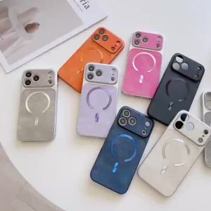 Ốp Lưng iPhone 17/16/15/14/13/12/11/Pro Max Bằng Chất Liệu Da Giả Cao Cấp Hỗ Trợ Sạc Không Dây Magsafe - Bền Bỉ Chống Xước Chống Sốc Có Nam Châm