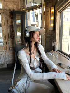 Spring Summer Xinlei Lin Floral Print Long Sleeve Knitted Cardigan Womens Set Cotton Material Open Front Design Fashionable