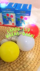 Lampu LED Warna Clear Kuning Oranye Merah Pink Ungu Biru Hijau-BIN-