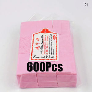 1000/600Pcs Professional Nail Wipe 100% Cotton Pads Lint-Free Nail Cotton Gel Polish Remover Nail Art Cleaning Tools