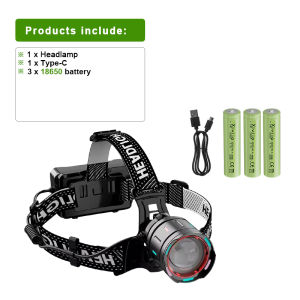 Đèn Pha LED Siêu Sáng 990000000LM Đèn Pha Sạc Công Suất Cao 1600W 360 ° Đèn Beam IPX6 Chống Nước Dùng Cho Cắm Trại Câu Cá Đi Bộ Đường Dài