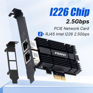 FENVI PCI-E To RJ45 Network Card For I226 PCI Express RJ45 Gigabit Ethernet LAN 2.5G 2500Mbps WiFi Adapter For Desktop PC