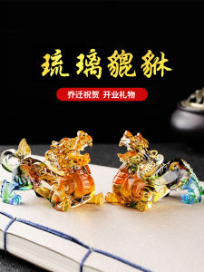 Ancient Method Lutai Xiu Office Decoration Living Room Shoppe Movers Gift Pair Craftswork Desktop Decorative Ornaments