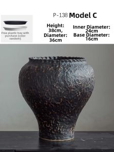 LANLIN | Retro Antique Ceramic Planter for Maple Good Drainage and Air Permeability