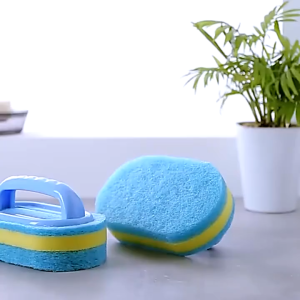 Cleaning brush Spons Sikat Kamar Mandi Sponge Sikat WC Toilet Sikat Wastafel Cuci Piring Sikat Dinding Keramik Lantai Kamar Mandi