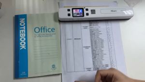 เครื่องสแกนเอกสารและภาพแบบพกพา เครื่องสแกนเนอร์แบบพกพา มีไวไฟ Wifi 1050 DPI high speed portable wand document and images