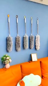 Extendable Magic Household Bendable Cleaning Dust Brush Feather Duster Microfiber Long Handle LA