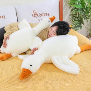 Hot 37/50/55/90/130CM Funny Goose Stuffed Soft Duck Plush Toy Sleeping Pillow Sofa Cushion Kids Girlfriend Birthday Gift