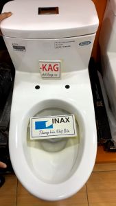 Cụm xả bồn cầu KAG-XBC96-cao 23cm cho Cầu Linax C909 xả 2 nhấn cho cầu liền khối Toto C885 lỗ thoát sứ D8cm-D9.5cm nhấn êm siêu bền