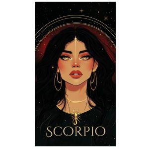 Bandai | Oil Painting by Number Kit Constellation Woman Portrait Leo Aries Zodiac Canvas Wall Art for Adults DIY Home Decor Gift