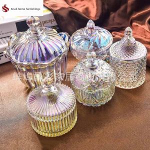 FEIZHUXIANSEN | European Crystal Glass Storage Jar