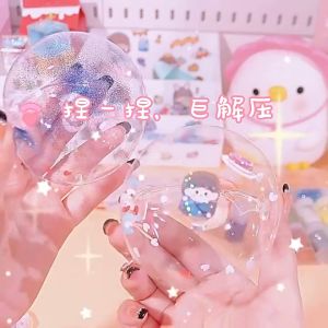 Byssherer Nano Glue Kneading Music Blowing Bubble Full Set Of Nano Tape Double-sided Paste Blowing Bubble Decompression Toy Material Package Set