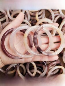 Young Womens Small Circle Mouth Silk Thread Jade Bracelet Yellow Purple Beauty Bracelet Slight Defects Clear Warehouse Sale