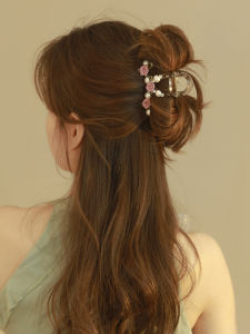 Original Design Rose Transparent Hair Clip Womens Stylish Hair Accessories Shark Clamp Hair Quantity Multi Braid Hair Styling