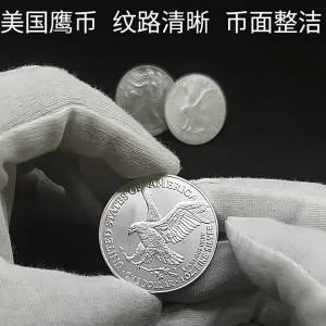 LZD  Spread Wings Eagle 2024 American Eagle Ocean Gold and Silver Coins Commemorative Coin Statue of Liberty Coin   Eagle Ocean Commemorative Coin