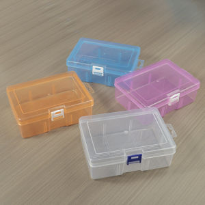 PP Six-section Empty Box with No Insert Plastic Box for Toy Parts Accessories Packaging Desktop Data Cable Storage Box