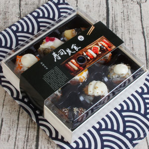 Disposable High-End Sushi Wooden Japanese Bento Box Lunch Box Take-out Box to-Go Box Lunch Box Salad Box