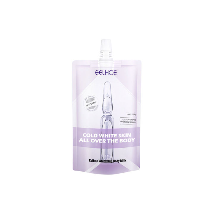 Eelhoe ไวท์เทนนิ่งร่างกายนม Nicotinamide ใต้วงแขนสดใสเมลานินกำจัดหัวเข่าโลชั่นบำรุงผิวขาวร่างกายชุ่มชื้นกระชับผิวกระจ่างใสแห้งหมองคล้ำ