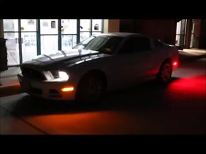 For Ford Mustang 2010-2014 Clear & Smoked Lens LED Side Marker Lamp Amber Front Red Rear Side Fender Lights