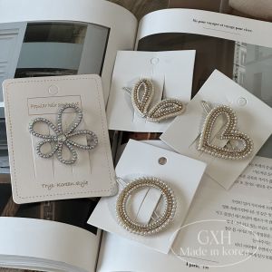 East Gate Girls Diamond Embedded Heart Frog Buckle Clip: Retro Simple Personality Bangs Hair Side Clip Fashionable Hair Accessories