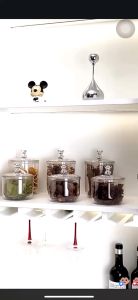 Hũ đựng bánh đồ khô trong suốt dáng tròn có nắp đậy hình gấu sang trọng 900/1400ml