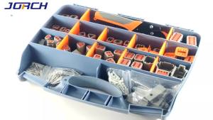 Bộ Kit Cổng Kết Nối Ô Tô Chống Nước - Loạt DT Deutsch 2-12 Pin Với Dụng Cụ Bấm & Tháo Tiếp Điểm Chắc Chắn Dành Cho Ô Tô