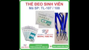 [SÉT] COMBO 10 Bộ Thẻ Đeo Sinh viên TL-107/108 - Dẻo nhỏ gọn và tiện dụng