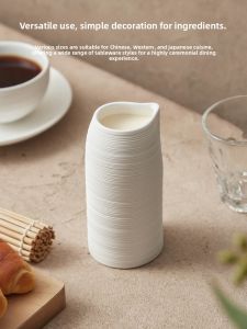 YOGEHOME | Simple Ceramic Milk Jug with Pour Spout for Home Use