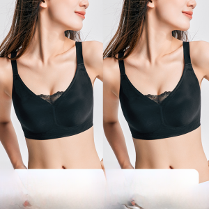MiiOW | Ice Silk Seamless Bra Womens Adjustable Anti-Sagging Underwear Cat Person Shapewear Vest Form Bra Without Side Effects